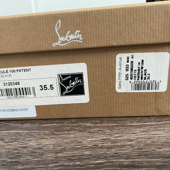 Christian Louboutin Black 100 Particule Pumps/Heels - Picture 2 of 11